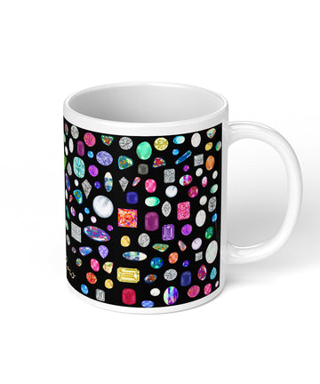 Gemstone & Diamond Coffee Mug