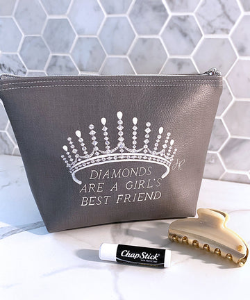 Diamonds are a Girl's Best Friend Makeup Bag